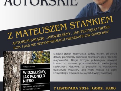 SPOTKANIE AUTORSKIE Z MATEUSZEM STANKIEM