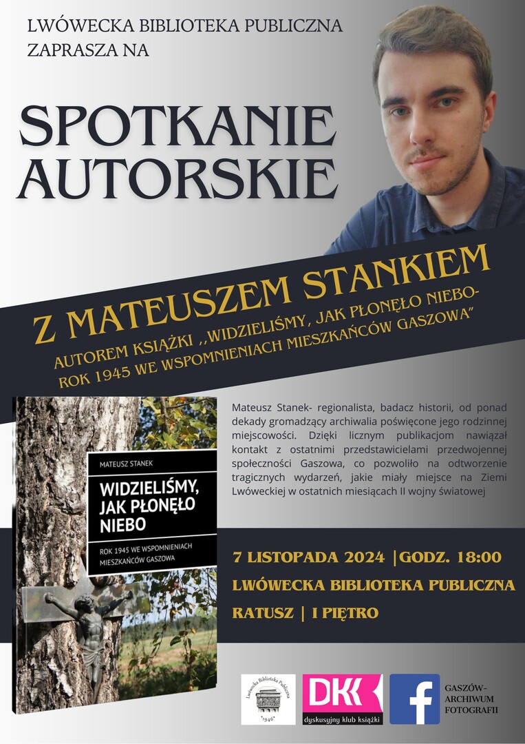 SPOTKANIE AUTORSKIE Z MATEUSZEM STANKIEM
