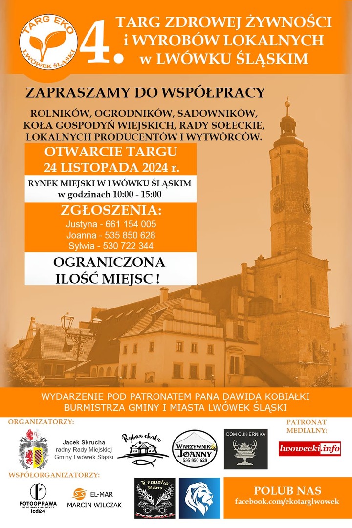 ZAPRASZAMY WYSTAWCÓW NA 4. EKO-TARG W LWÓWKU ŚLĄSKIM