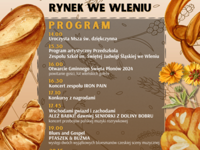 Gminne Święto Plonów 2024 we Wleniu - odwołane
