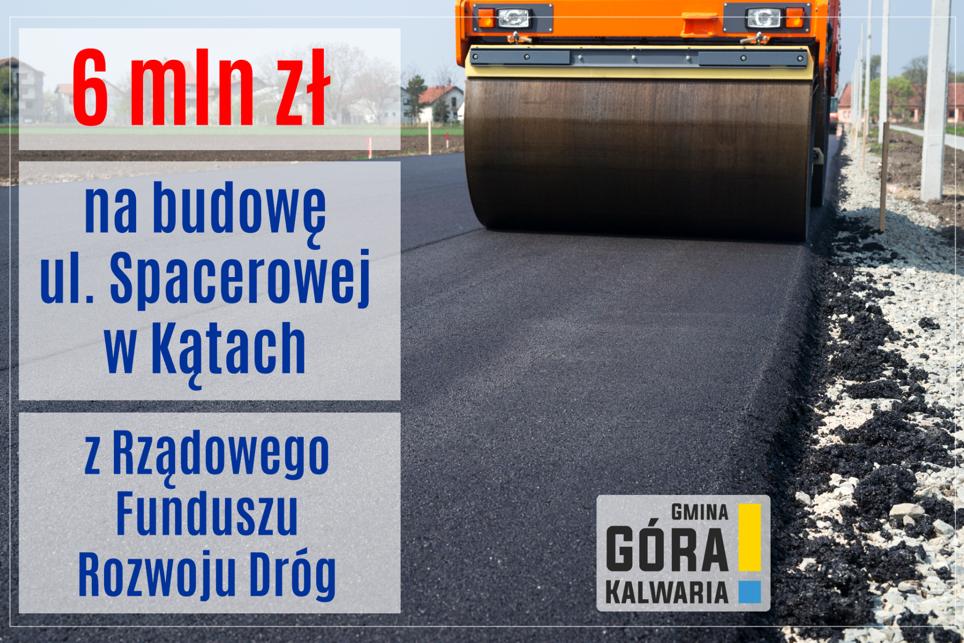 Wybudujemy ul. Spacerową w Kątach