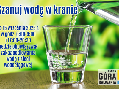 Aby w czasie upałów wody w sieci starczyło dla każdego