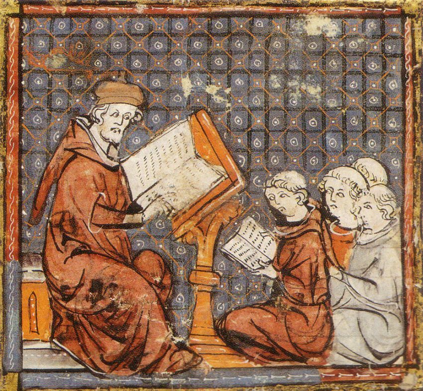 Bakałarz i żacy (fot. Wikimedia)