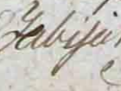 Autograf Ludwika Fabianiego z akt metrykalnych, fot. J. Bielicki