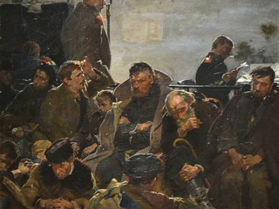 J. Malczewski - Na etapie, ryc. Wikimedia