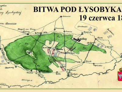 1831 - plan bitwy pod Łysobykami, ryc. Wikimedia