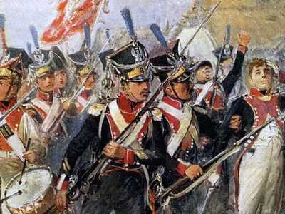 8. Pułk Piechoty Księstwa Warszawskiego, obraz Józefa Chełmońskiego