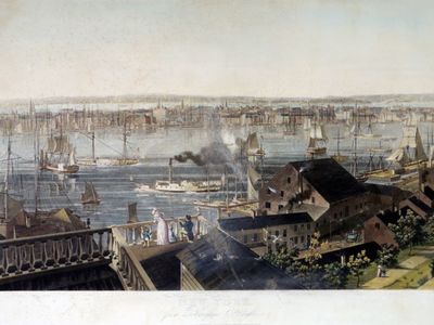 Nowy Jork w I poł. XIX w., ryc. Wikimedia