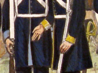 Umundurowanie 14. i 15. PPL w 1831 r., ryc. Wikimedia