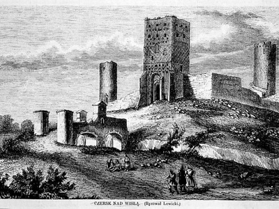 Tygodnik Ilustrowany nr 101 z 1861r., rycina zamku czerskiego