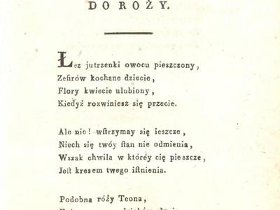 Do Róży, Rocznik Damski, s.191, e-biblioteka UW