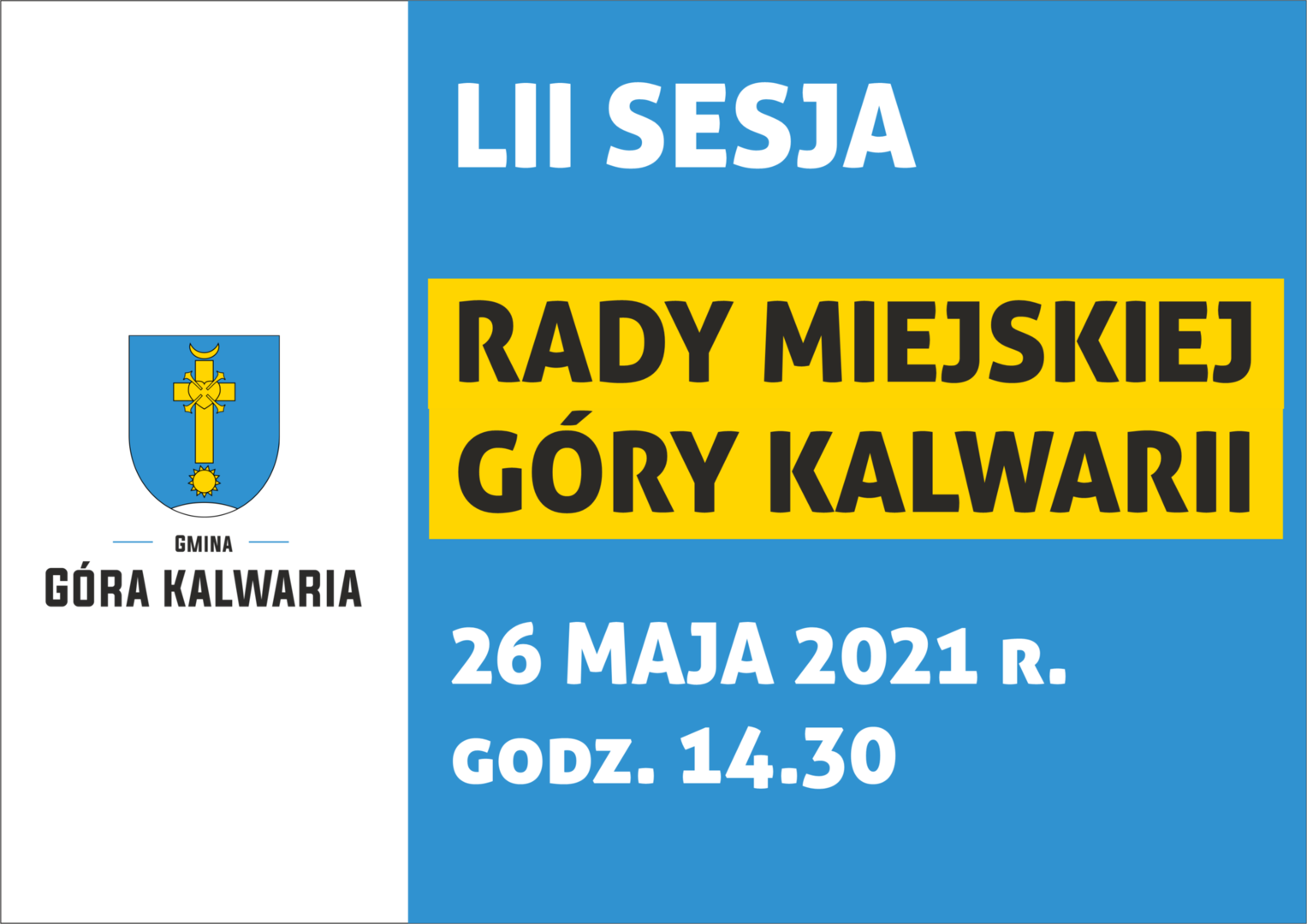 Sesja Rady Miejskiej - zaproszenie 