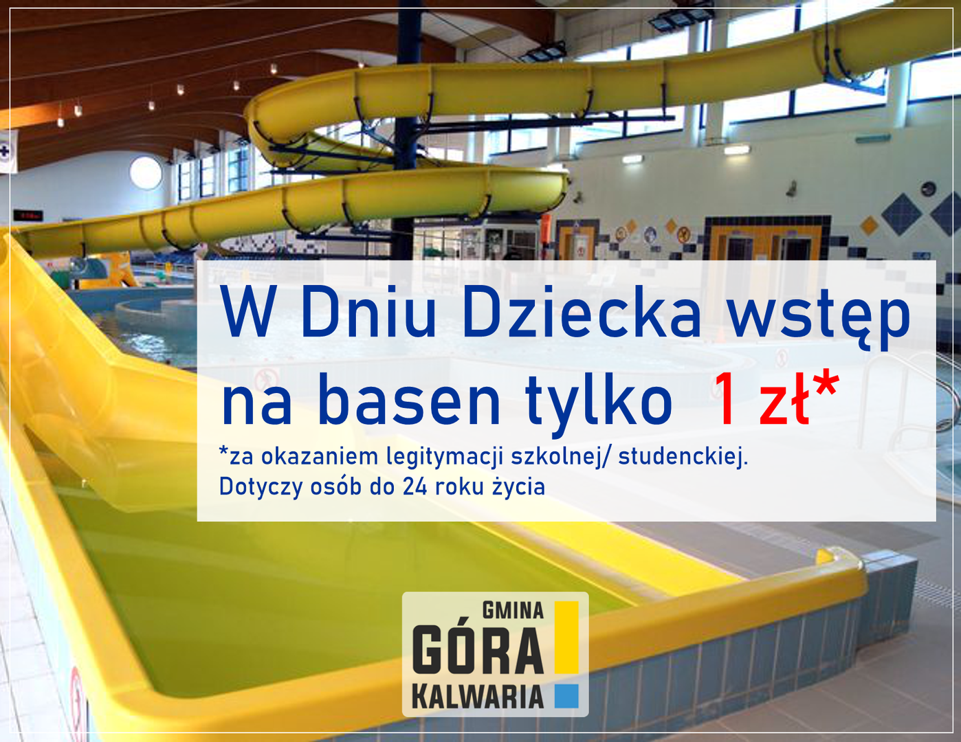 Basen w Dniu Dziecka za złotówkę 