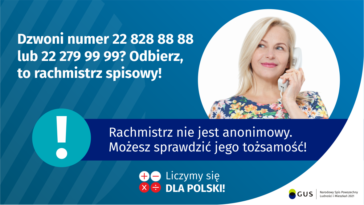 Numery, z których telefonuje rachmistrz spisowy