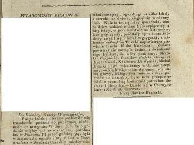 Gazeta Warszawska nr 110 z 1822 r.