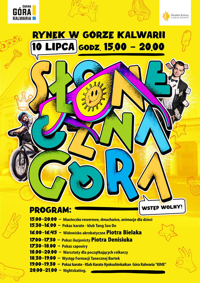 10 lipca wydarzenie na rynku - Słoneczna Góra 
