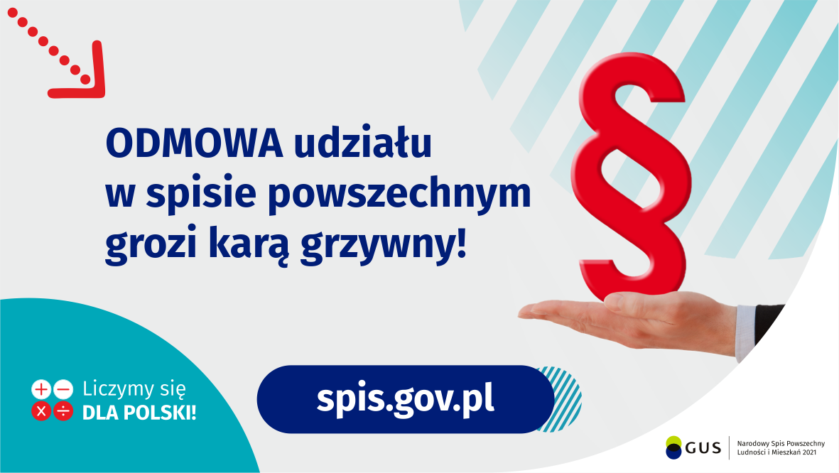 Unikanie udziału w spisie powszechnym grozi grzywną