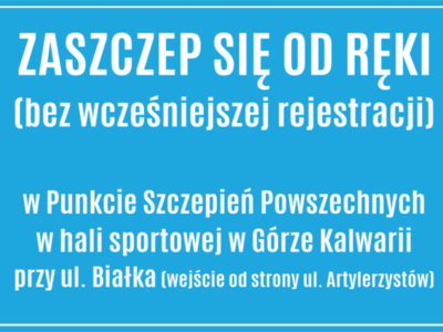 Szczepienia przeciwko Covid-19 teraz od ręki 