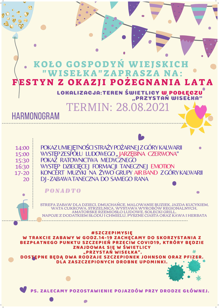 Zaproszenie na pożegnanie lata w Podłęczu