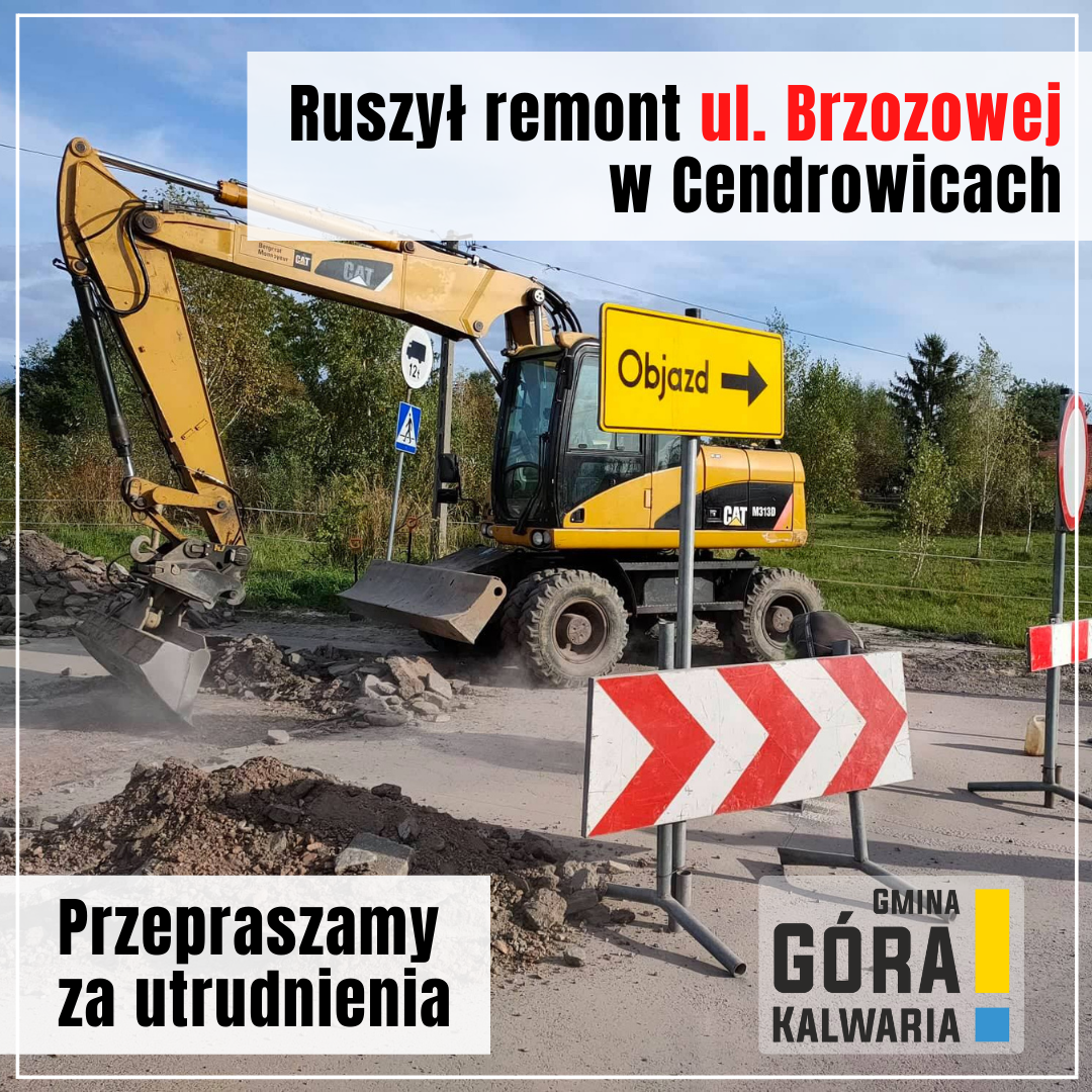 Rozpoczął się remont ul. Brzozowej w Cendrowicach