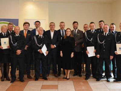 Uroczyste przekazanie dotacji dla jednostek OSP w naszej gminie 