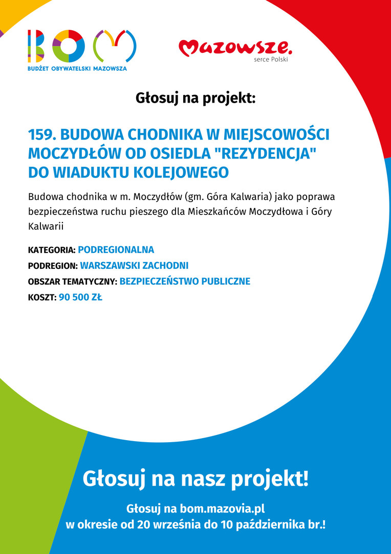 Oddaj głos w ramach Budżetu Obywatelskiego Mazowsza