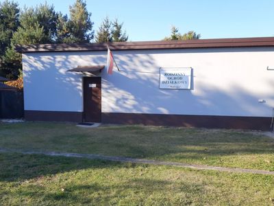 Nowa elewacja budynku biurowego ROD "Malinka"