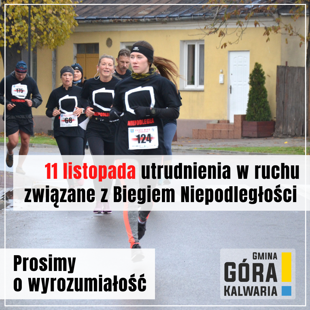 Utrudnienia w ruchu w mieście podczas Biegu Niepodległości