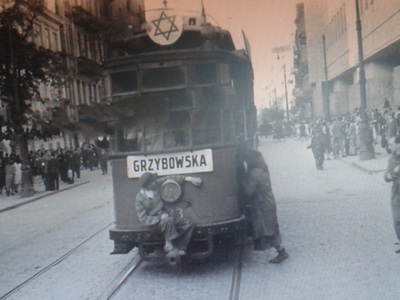 Z prawej budynek sądu przy ul. Leszno w 1941 r., fot. fotoplska.eu
