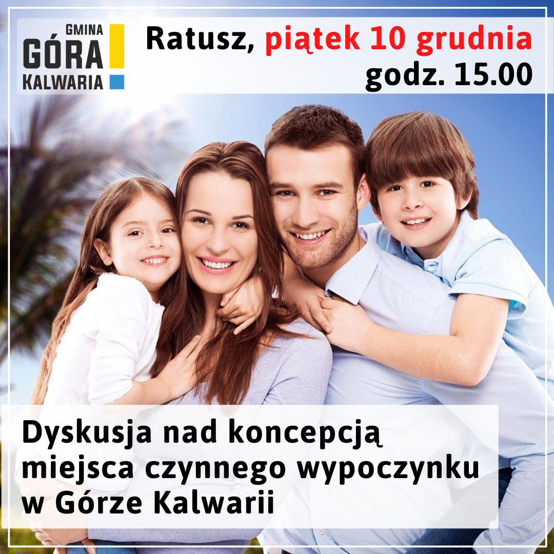 konsultacje społeczne w sprawie miejsca czynnego wypoczynku w Górze Kalwarii