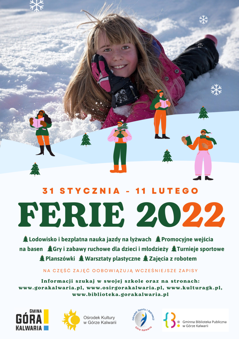 Oferta gminnych instytucji na ferie zimowe 2022
