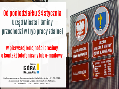 Urząd gminy przeszedł na pracę zdalną