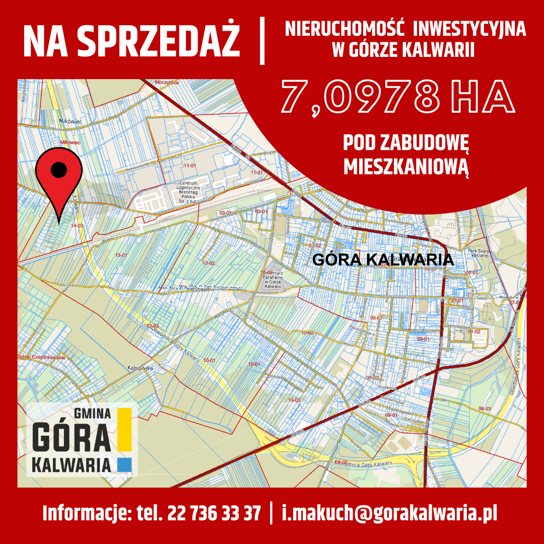 Nieruchomość przy ul. Leśnej w Górze Kalwarii na sprzedaż
