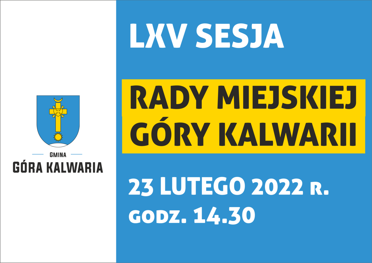 Zaproszenie na Sesję Rady Miejskiej 