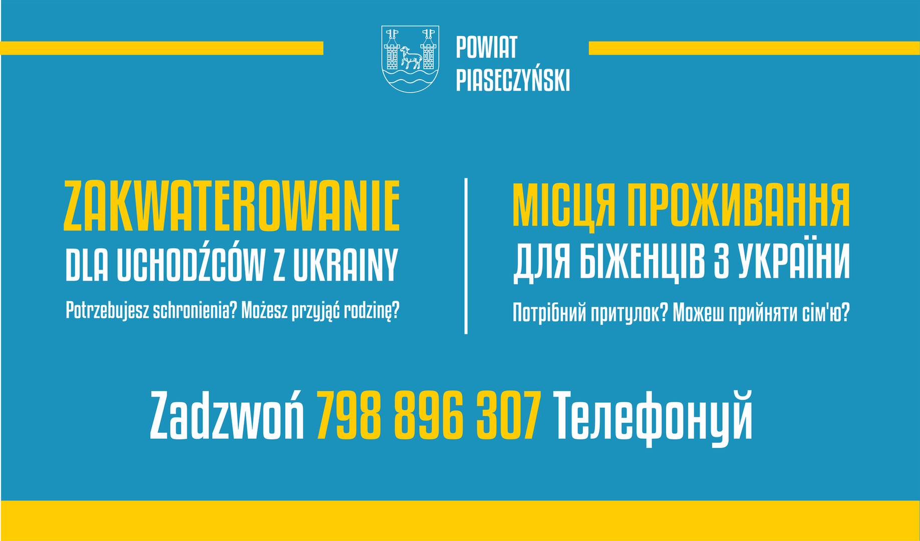 Zakwaterowanie dla uchodźców z Ukrainy