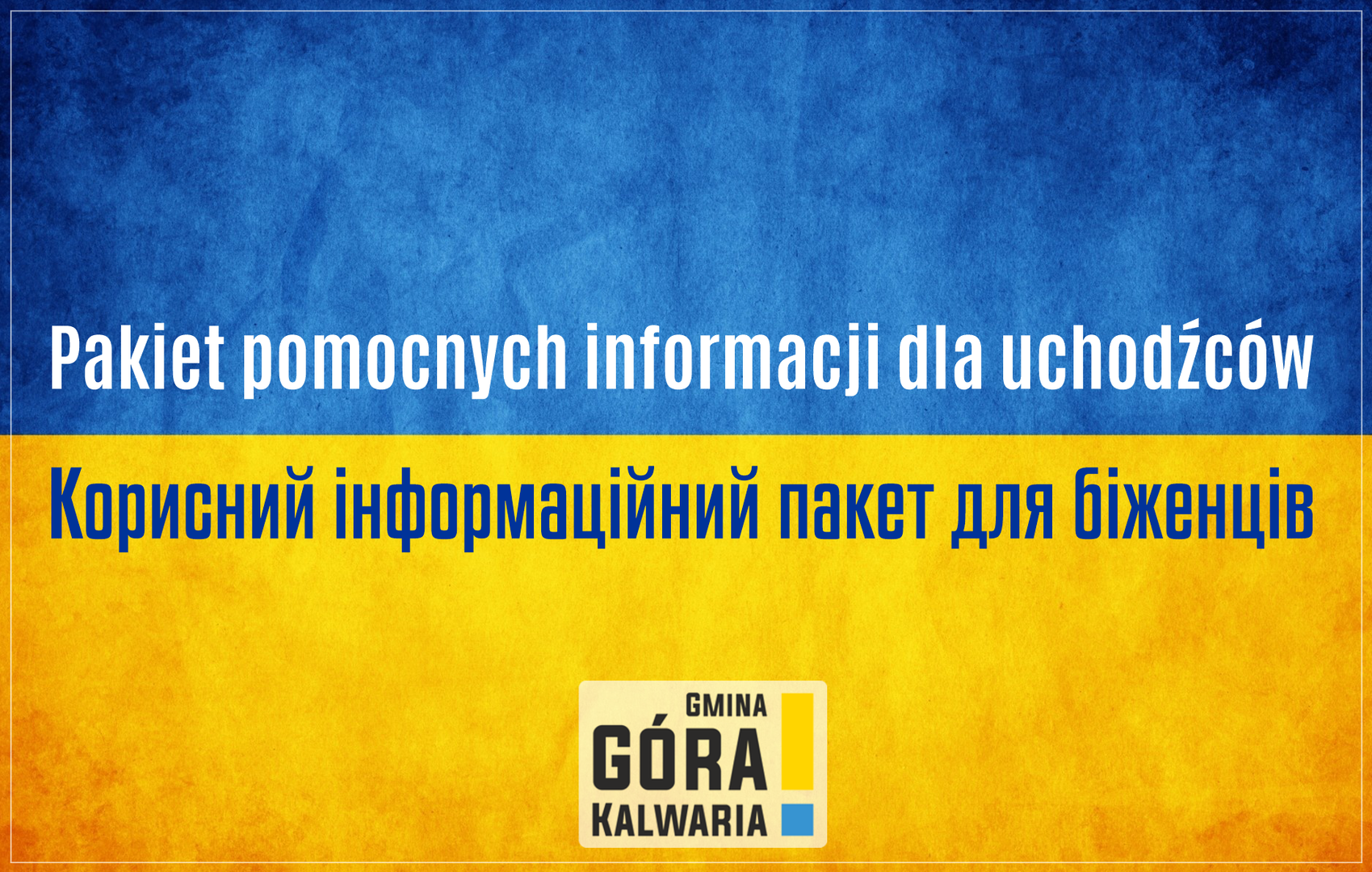 Pakiet ważnych informacji dla uchodźców