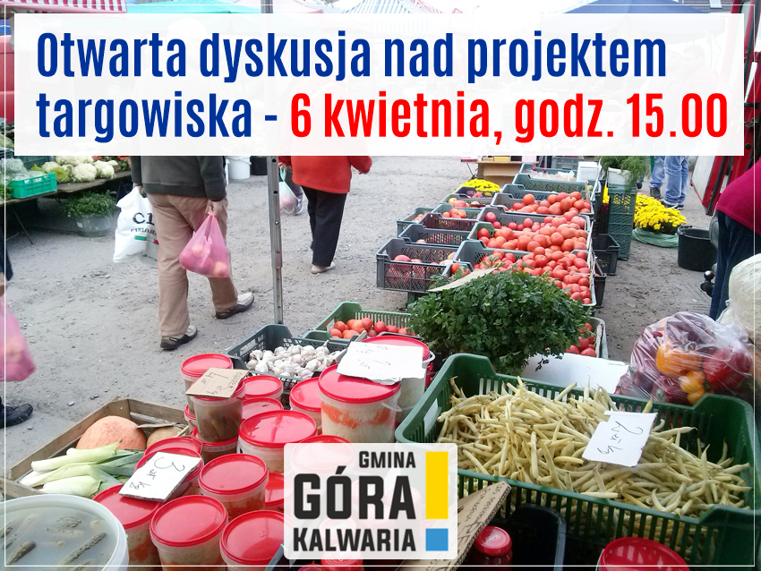Dyskusja publiczna nad projektem targowiska