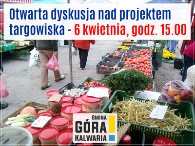 Dyskusja publiczna nad projektem targowiska
