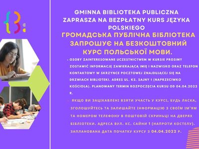 Lekcje języka polskiego dla Ukraińców
