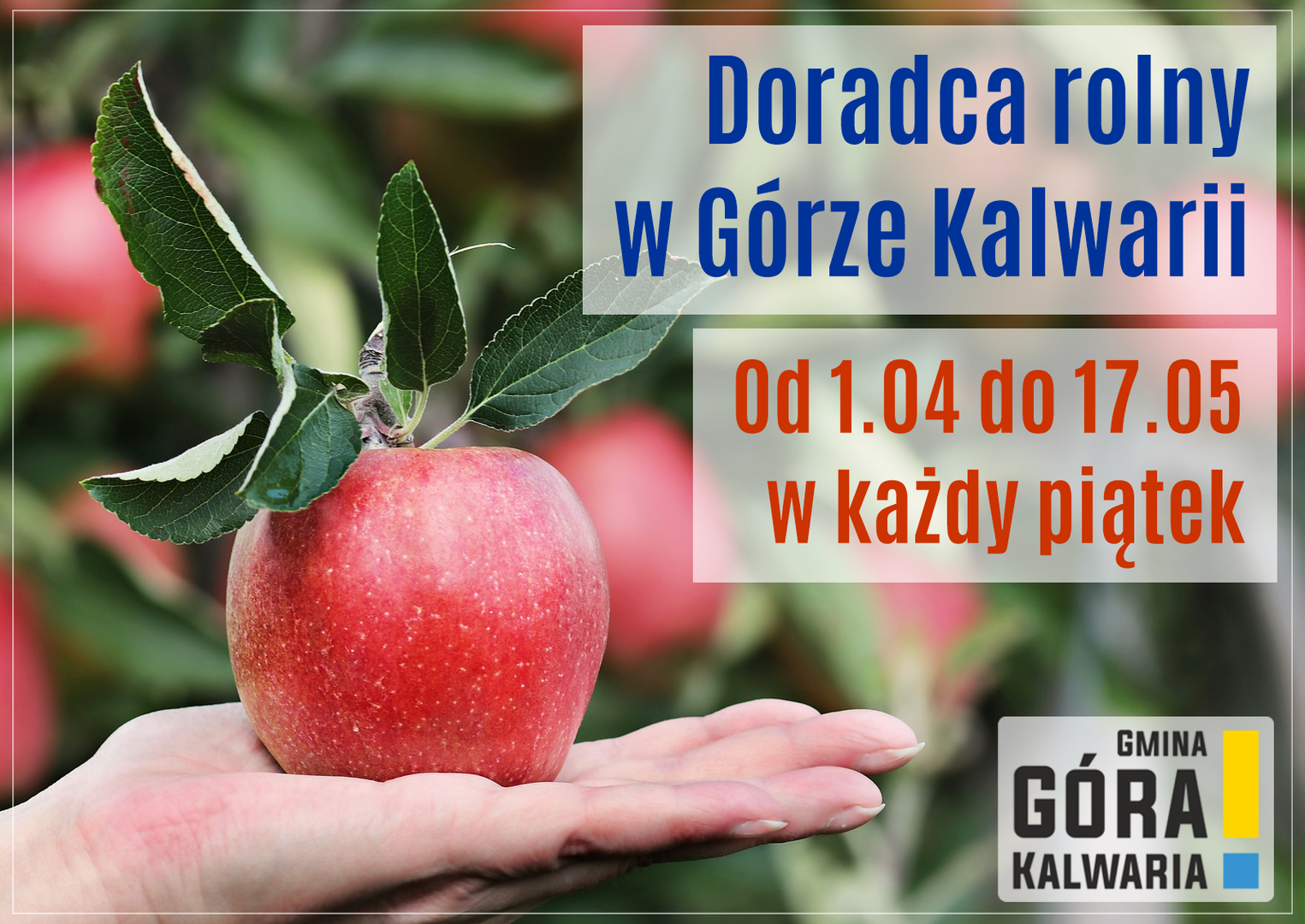 Doradca rolny co piątek w Górze Kalwarii