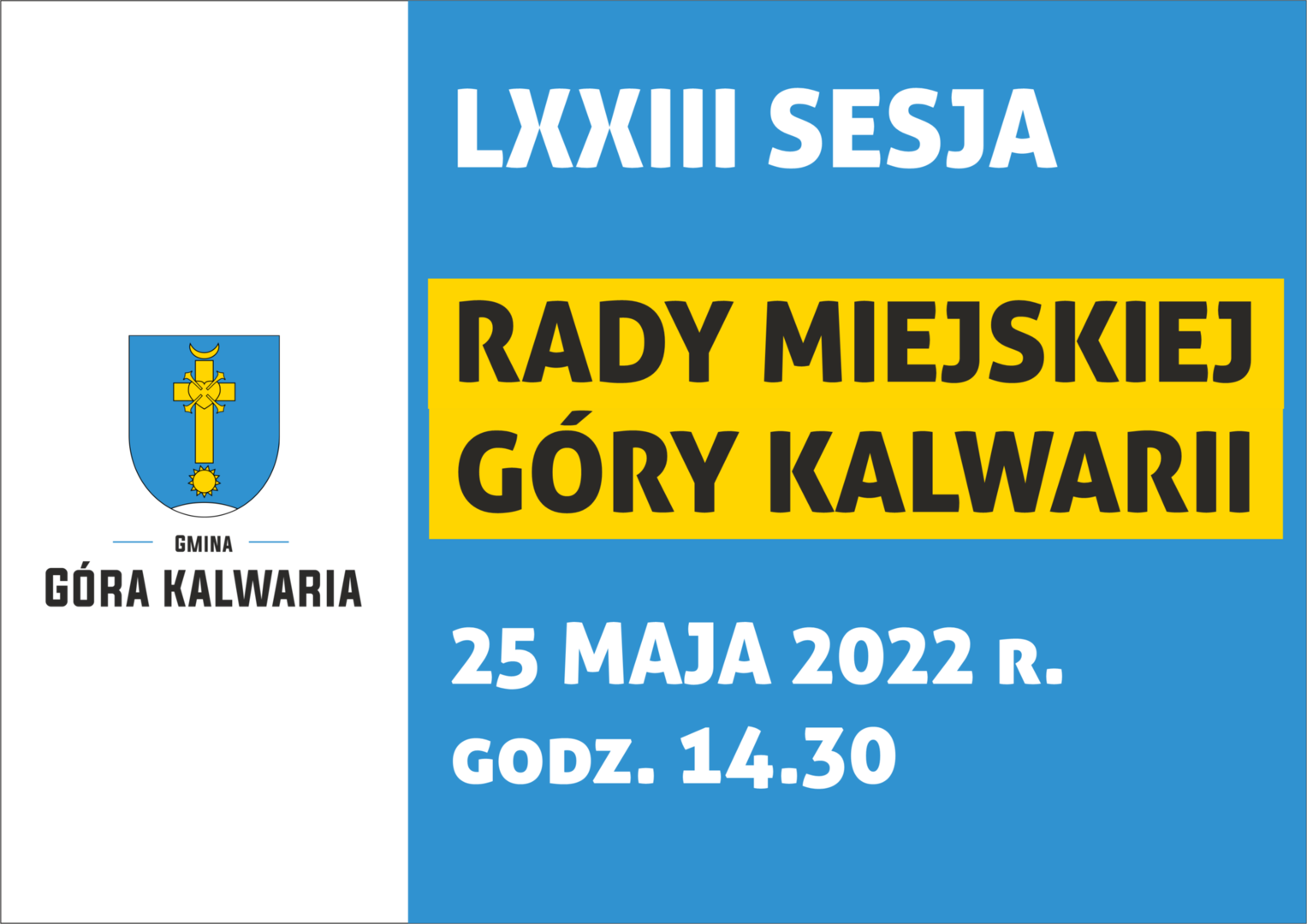 Zaproszenie na 73. sesję Rady Miejskiej 