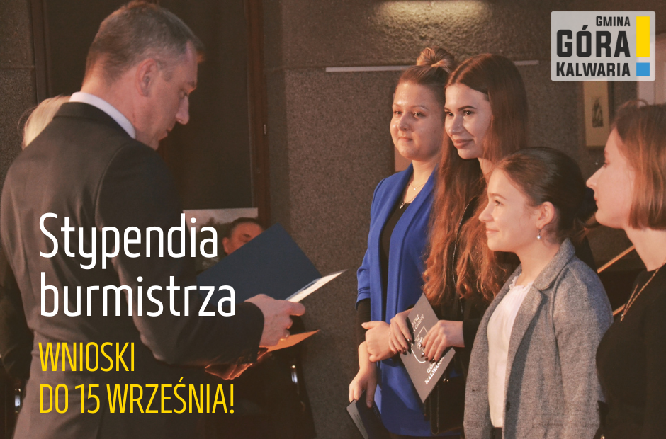 Wnioski o stypendia burmistrza składamy do 15 września 