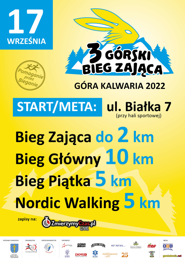Zaproszenie na 3. Górski Bieg Zająca