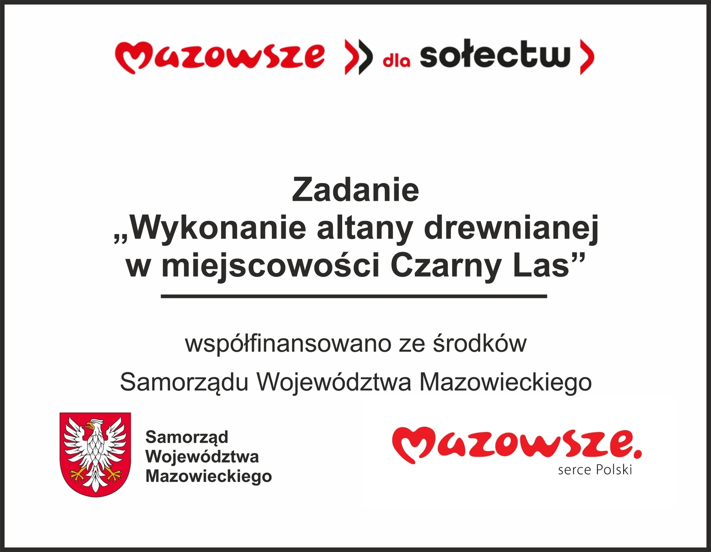 Na placu sołeckim w Czarnym Lesie stanęła altana