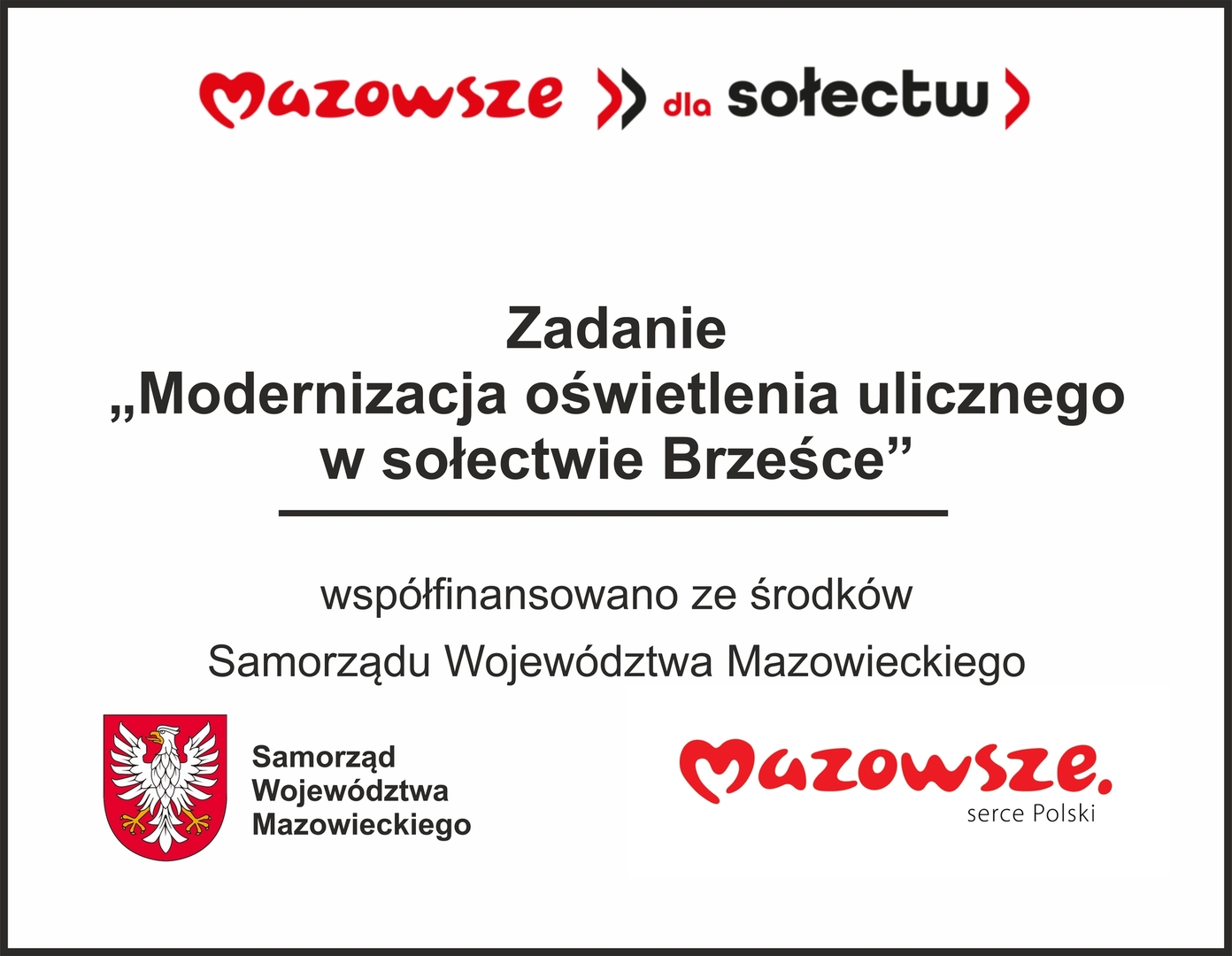 Modernizacja oświetlenia ulicznego zrealizowana w Brześcach