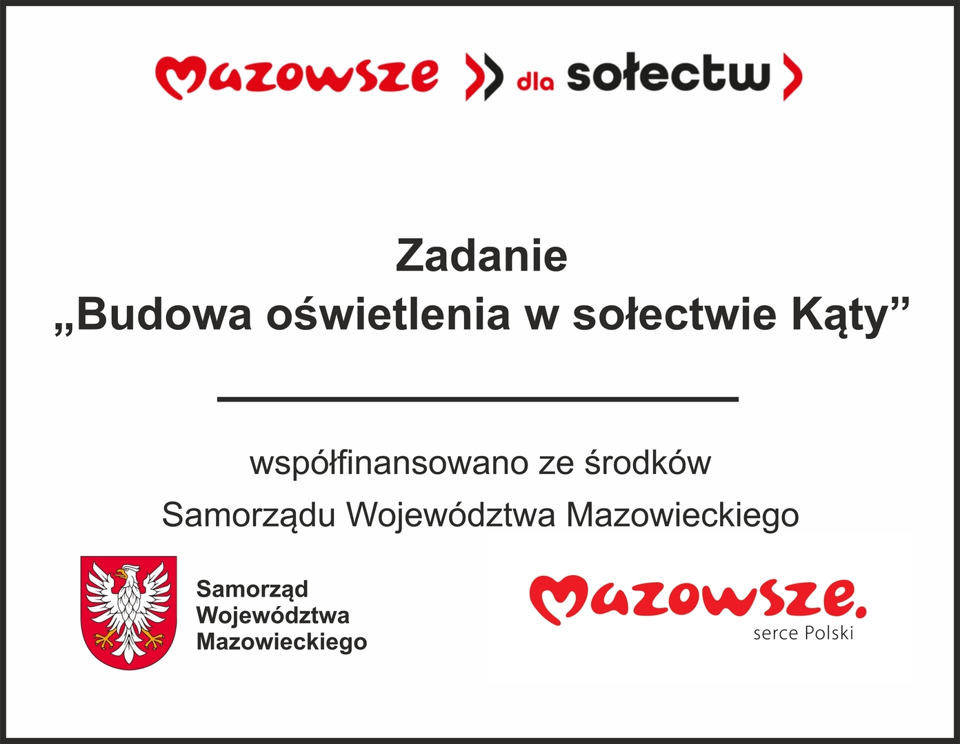 Budowa oświetlenia ulicznego w Kątach