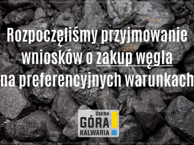 Wnioski o zakup węgla