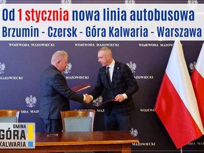 Podpisanie umowy na nową linię autobusową 