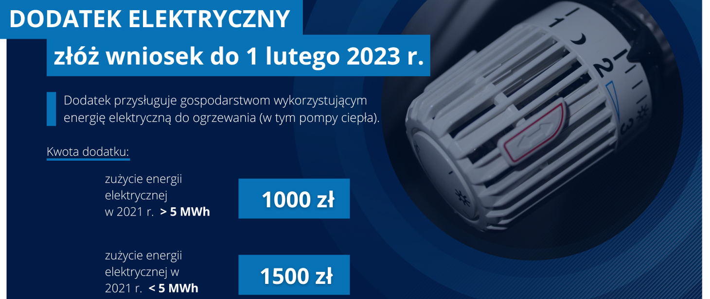 Złóż wniosek o dodatek elektryczny 