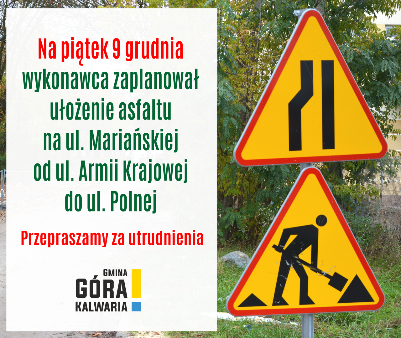 Utrudnienia na Mariańskiej